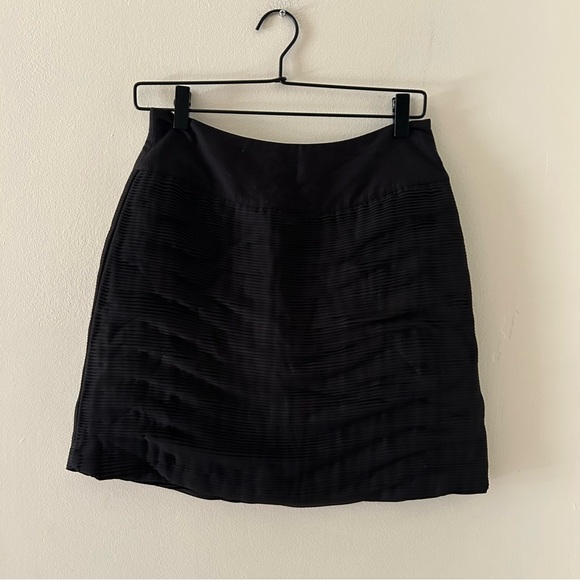 Reiss Black Formal Micro Pleated Elegant Skirt - Women’s Size 2 - Picture 1 of 6